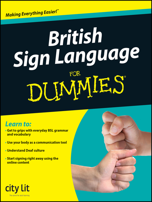 Title details for British Sign Language For Dummies® by City Lit - Wait list